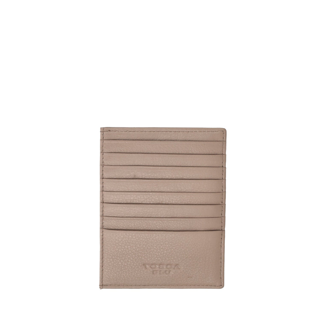 PORTATESSERE BASIC WALLETS IN PELLE COLORE FANGO