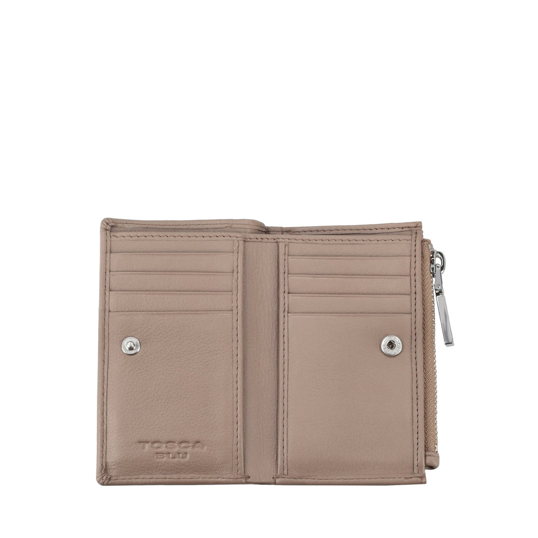 PORTAFOGLIO PICCOLO CON ZIP BASIC WALLETS COLORE FANGO