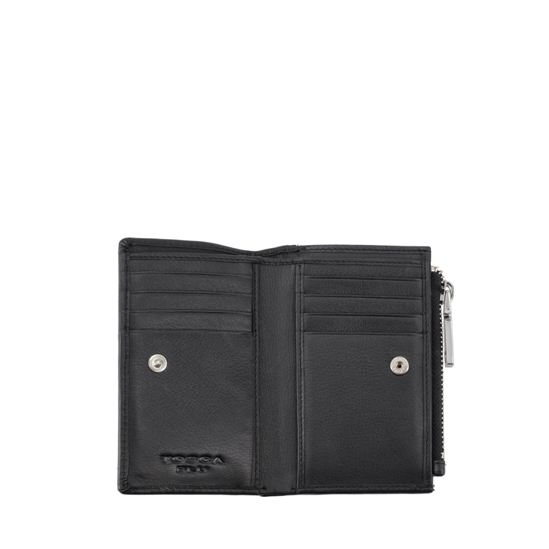 BLACK SMALL WALLET IN LEATHER