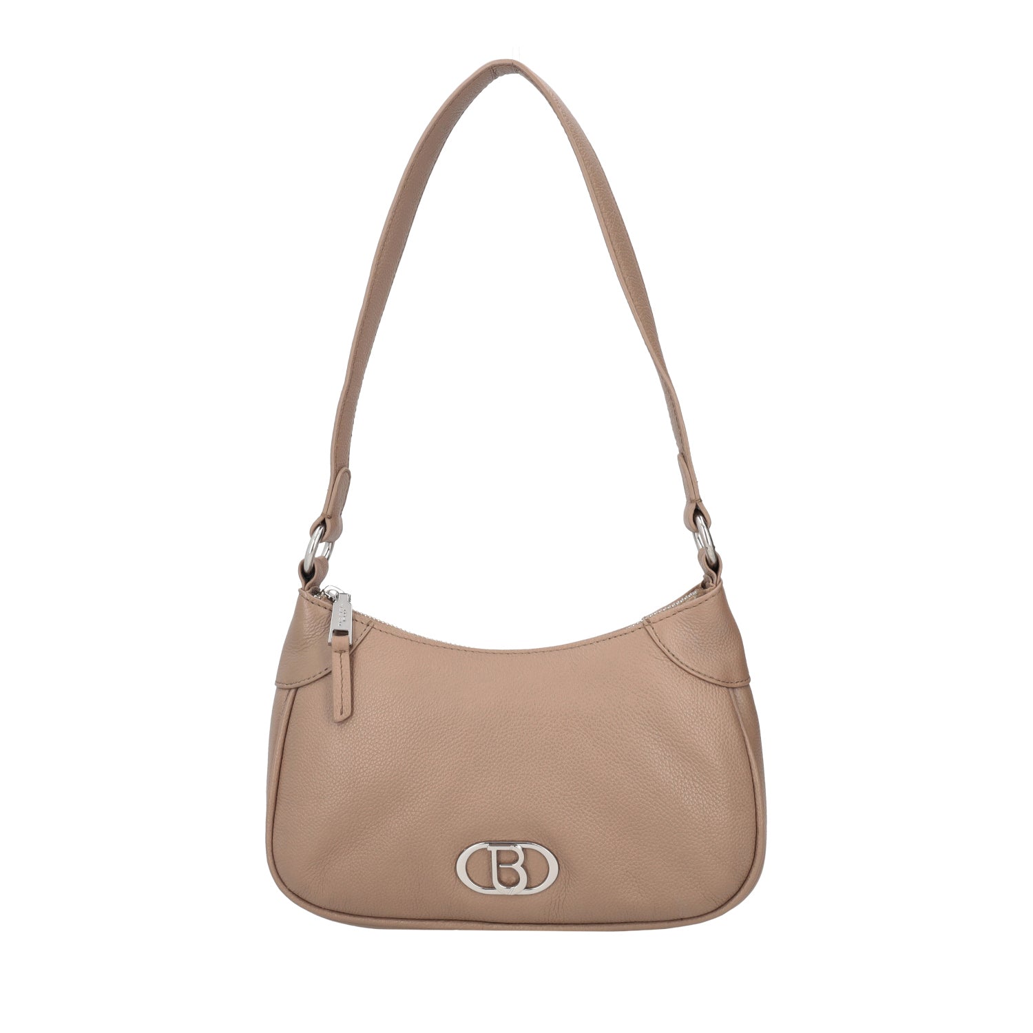 MUD LEATHER SHOULDER BAG WITH LOGO