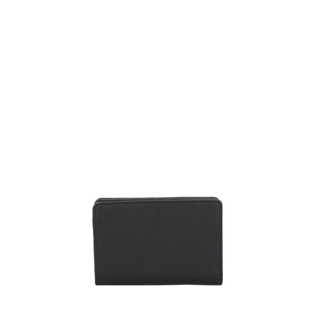 BLACK MEDIUM LEATHER WALLET