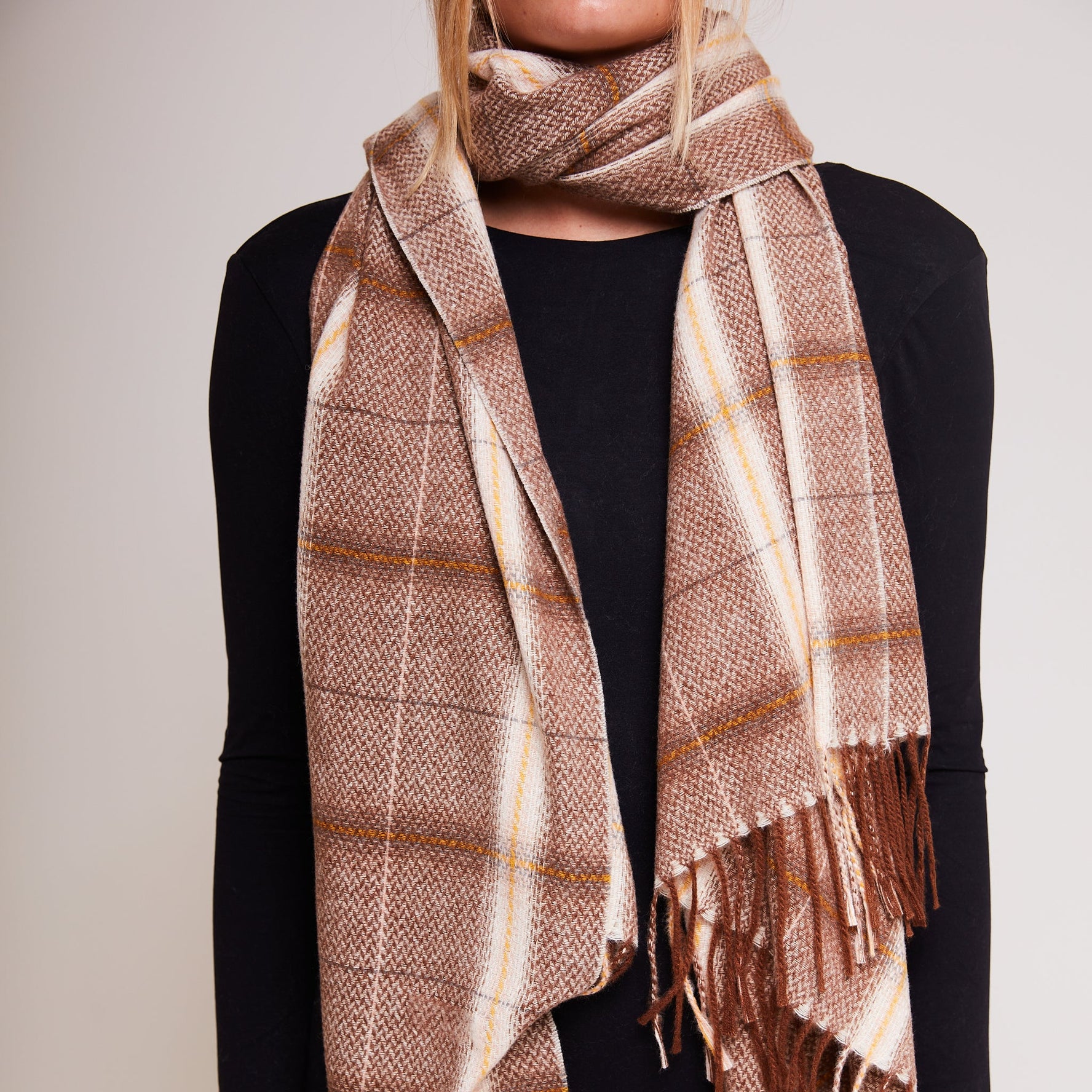 BROWN JENNY SCARF