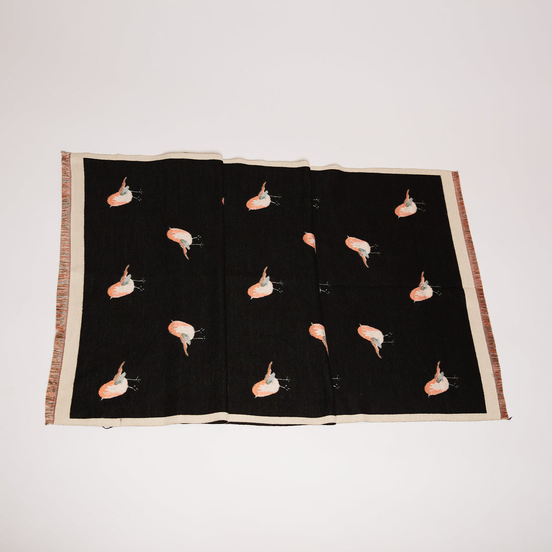 BLACK JENNY SCARF WITH PRINT