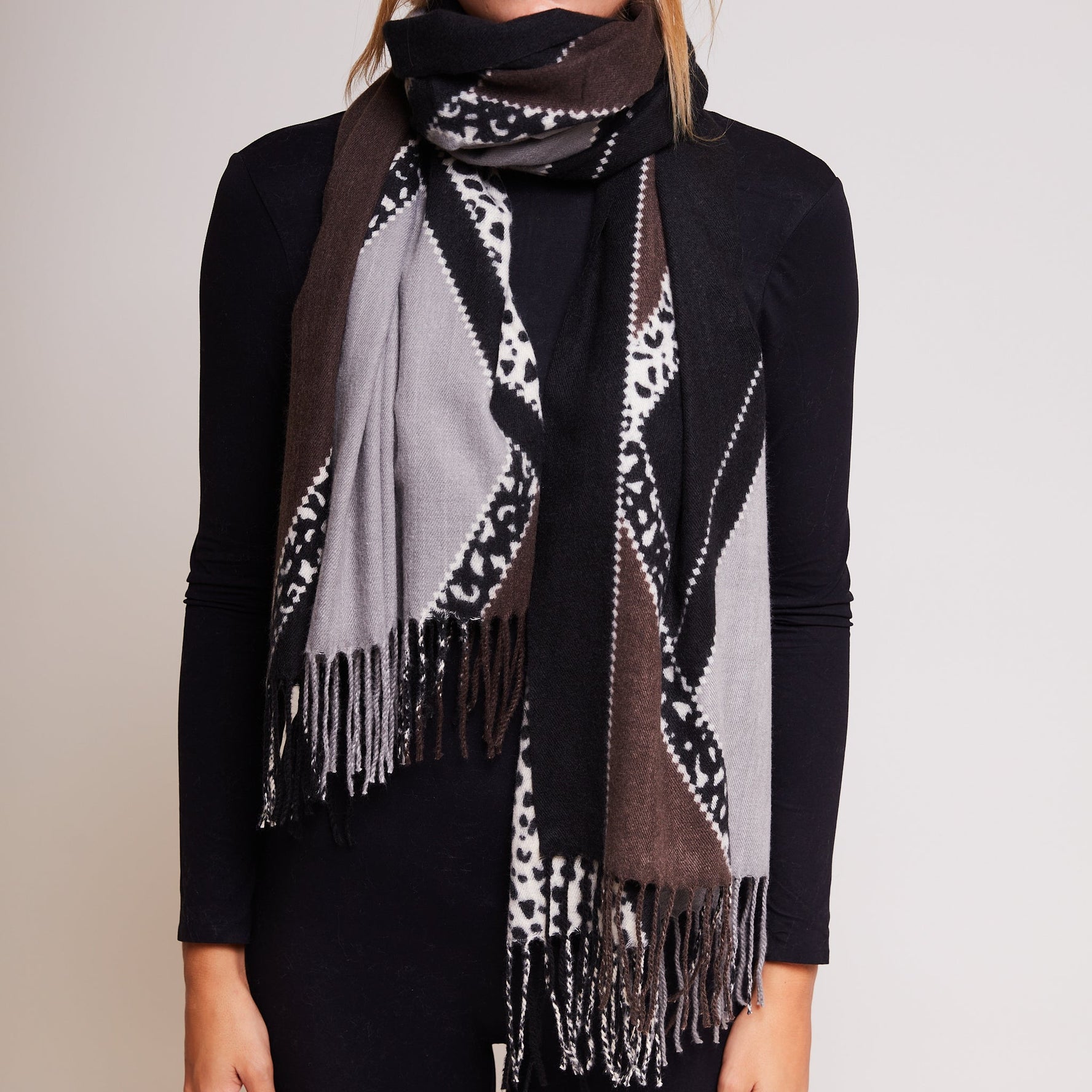 MULTICOLOR JENNY SCARF WITH PRINT