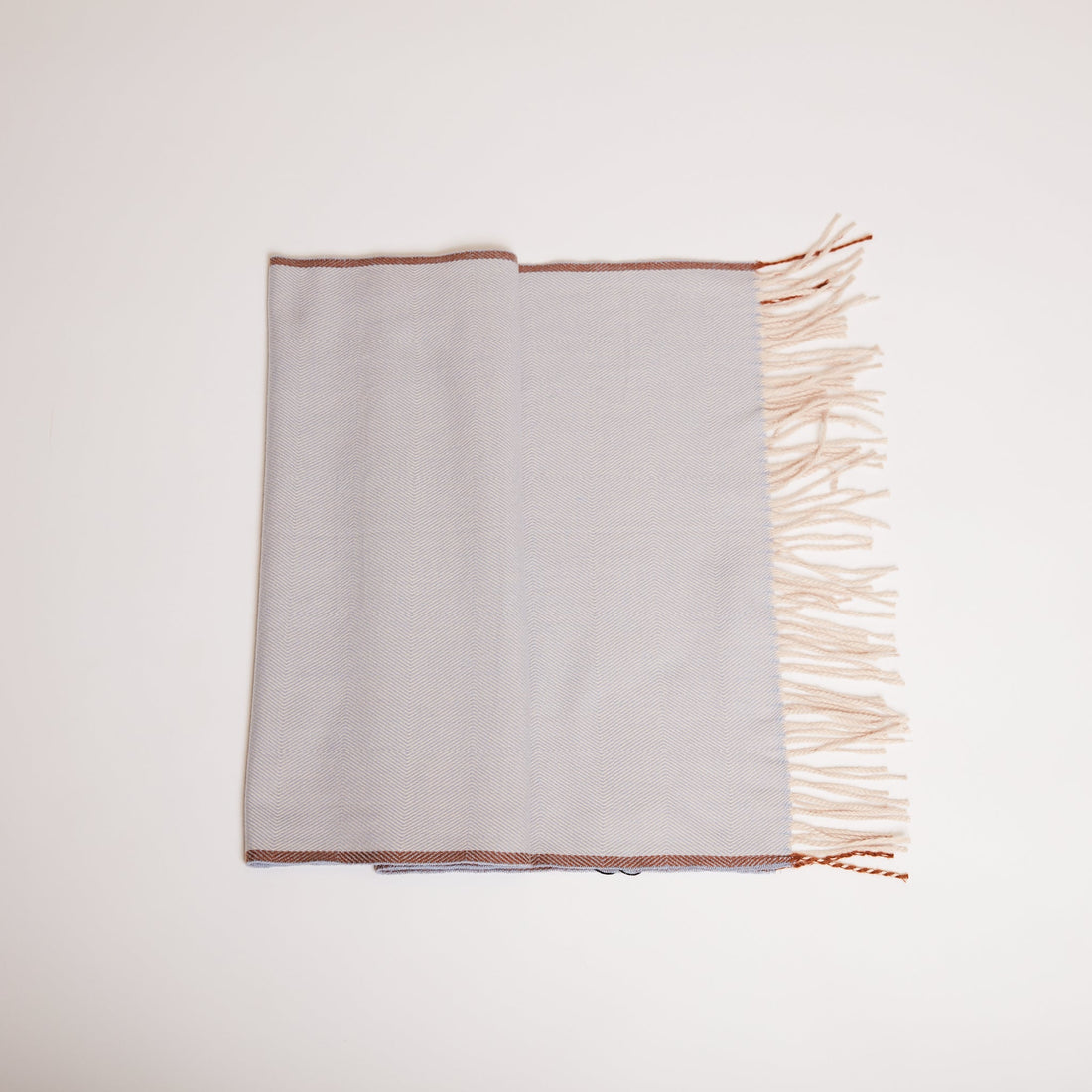 BLU CIELO JENNY SCARF WITH FRINGES