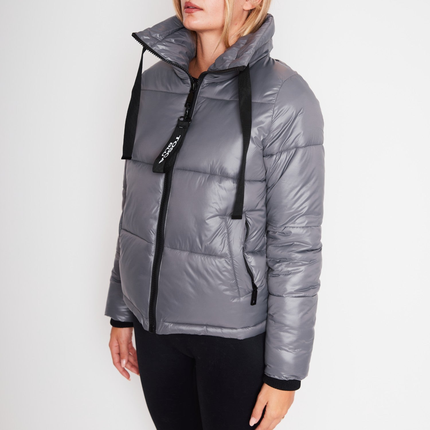 LEAD GREY SHORT DOWN JACKET