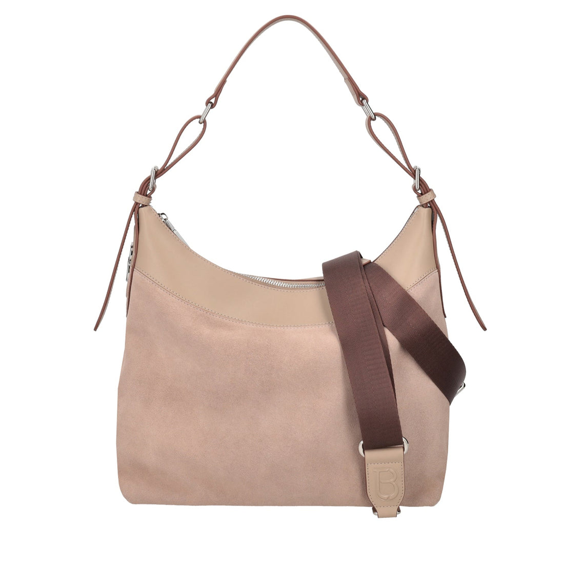 BEIGE DENVER BAG IN SUEDE LEATHER