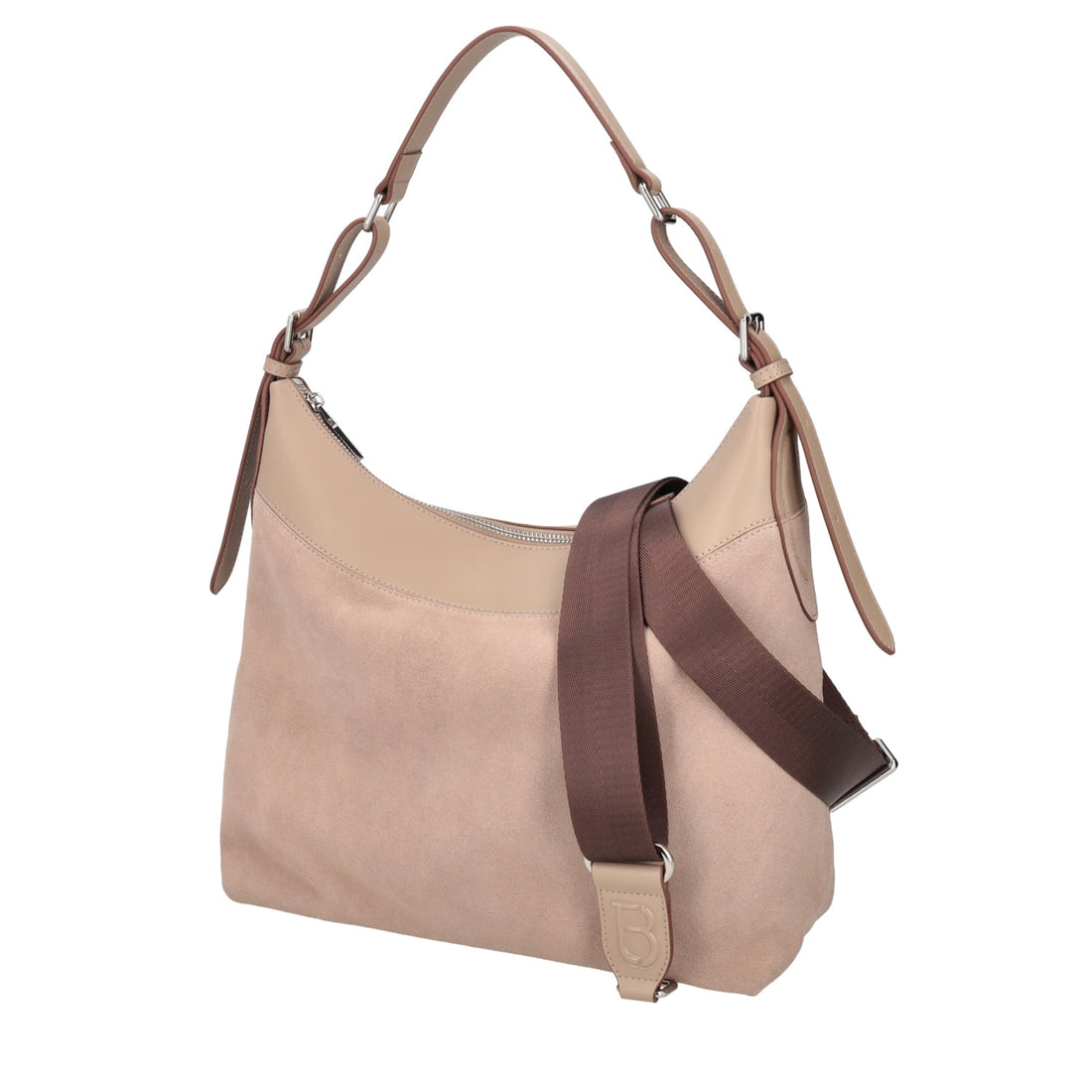 BEIGE DENVER BAG IN SUEDE LEATHER