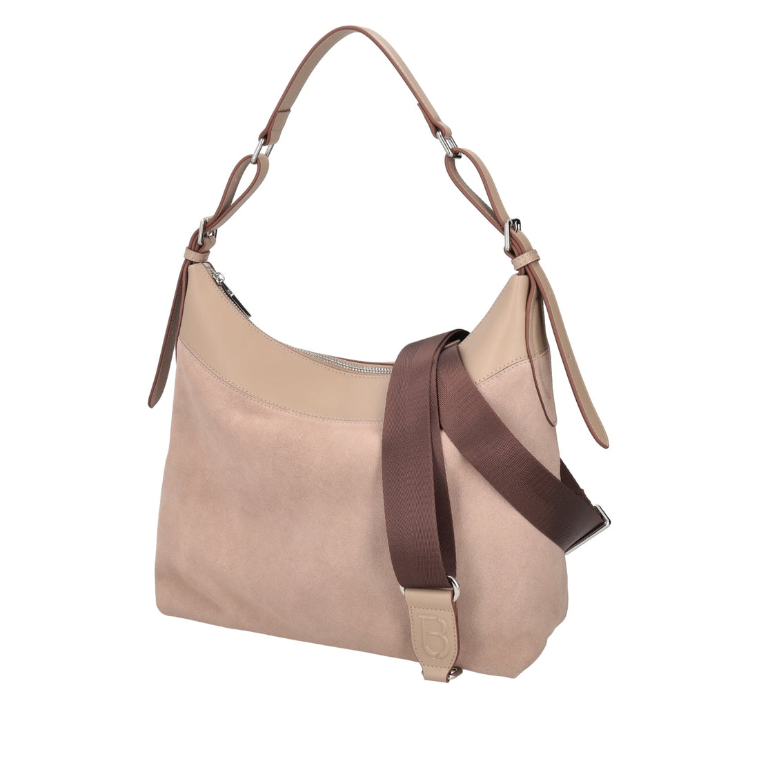 BEIGE DENVER BAG IN SUEDE LEATHER