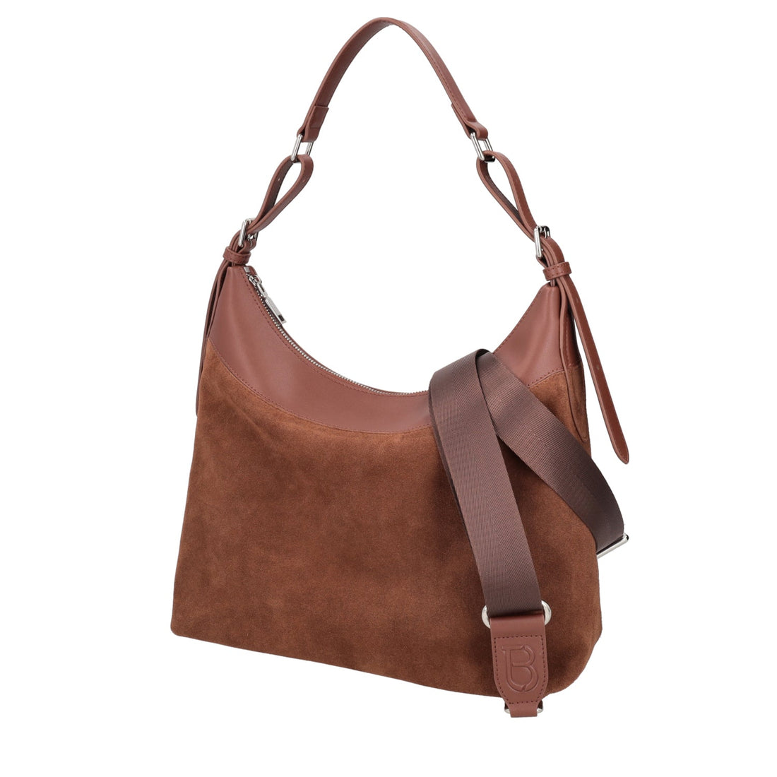 BROWN DENVER BAG IN SUEDE LEATHER