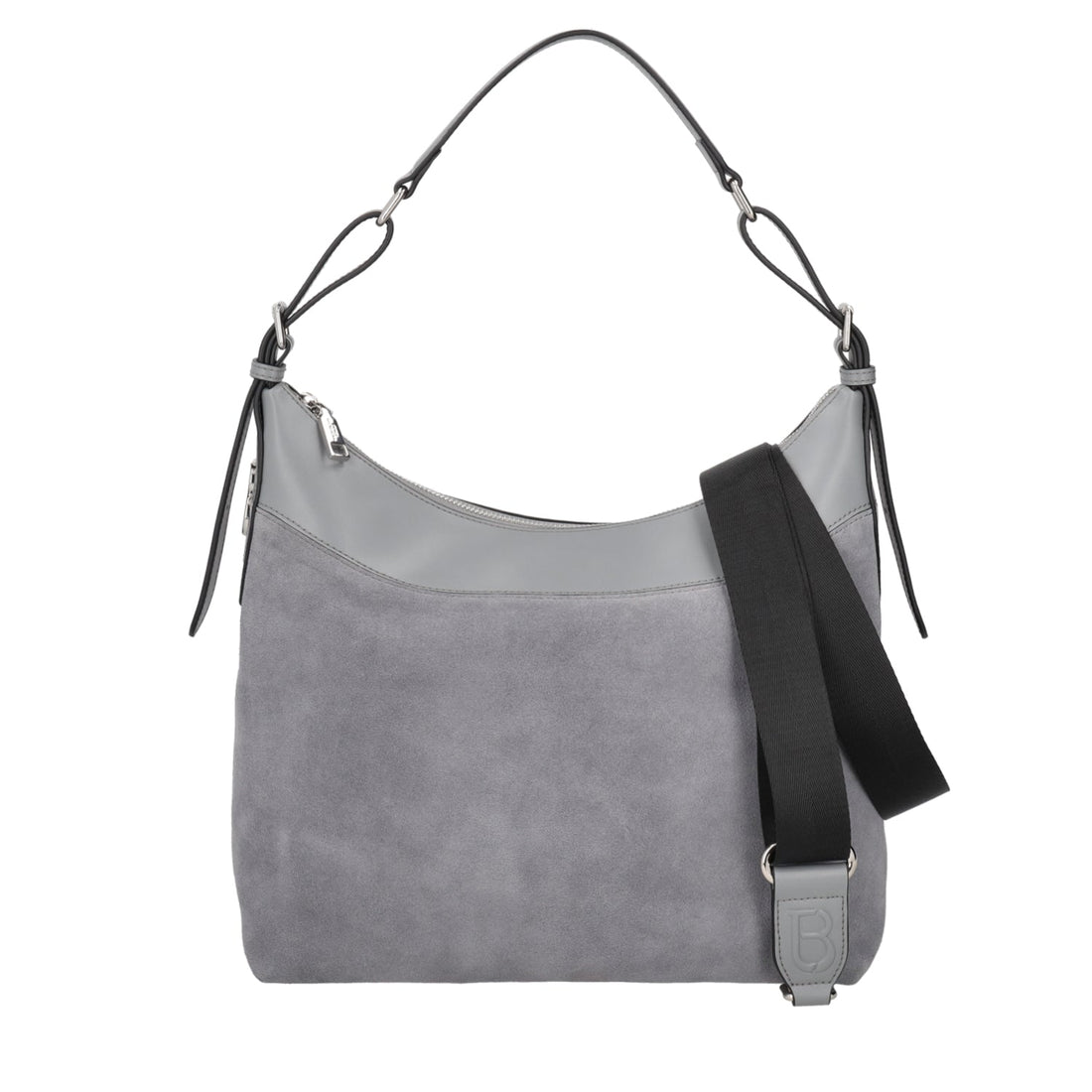 LIGHT GREY DENVER BAG IN SUEDE LEATHER