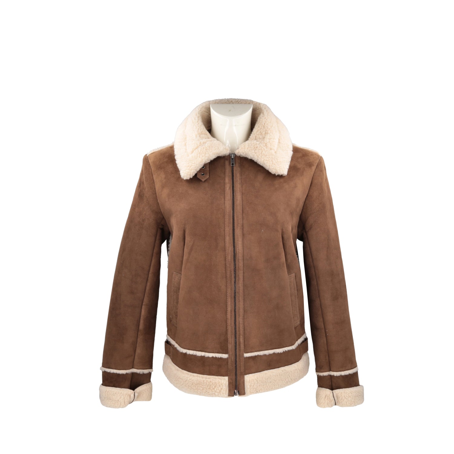 TOBACCO SUEDE LEATHER JACKET