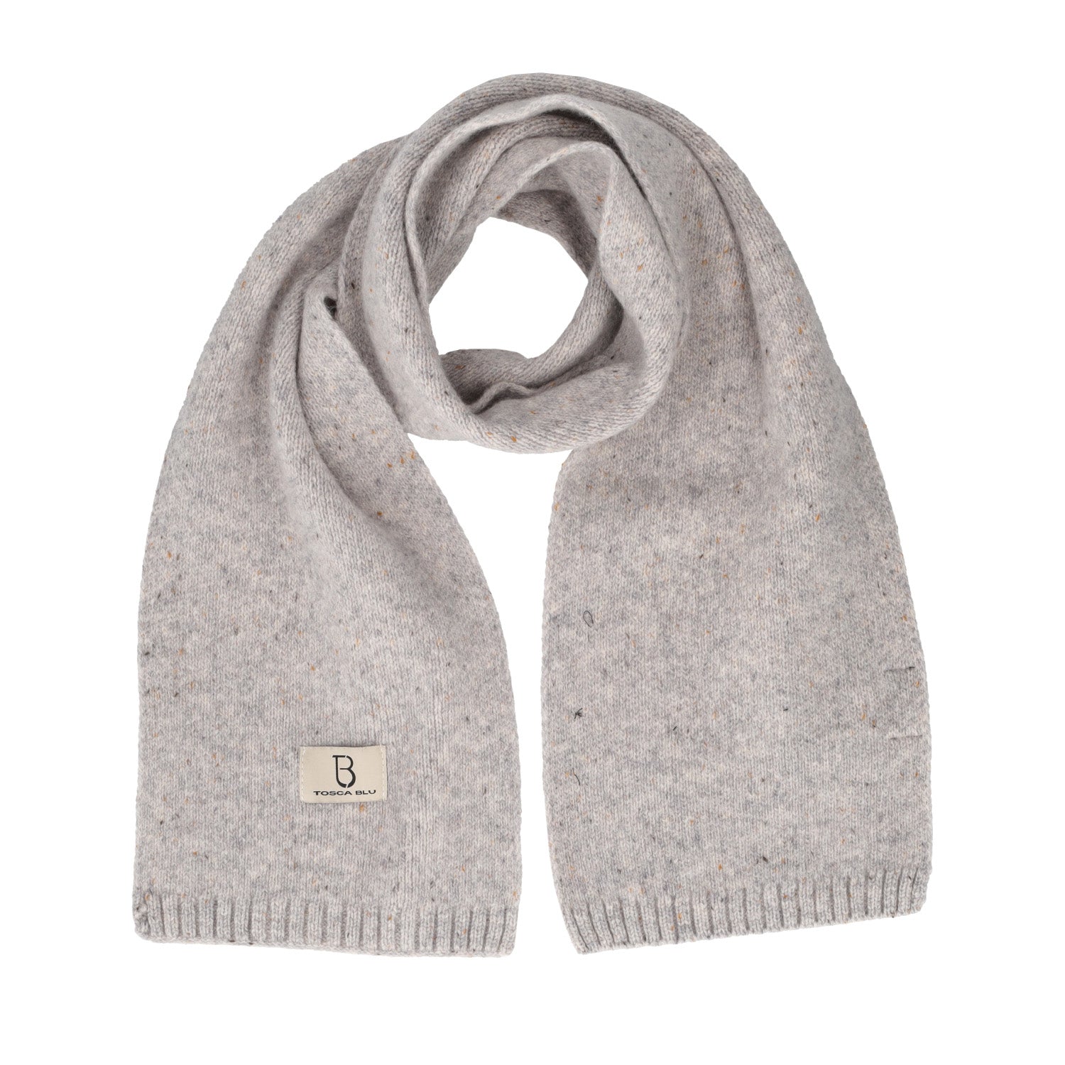 LIGHT GREY WOOL SCARF