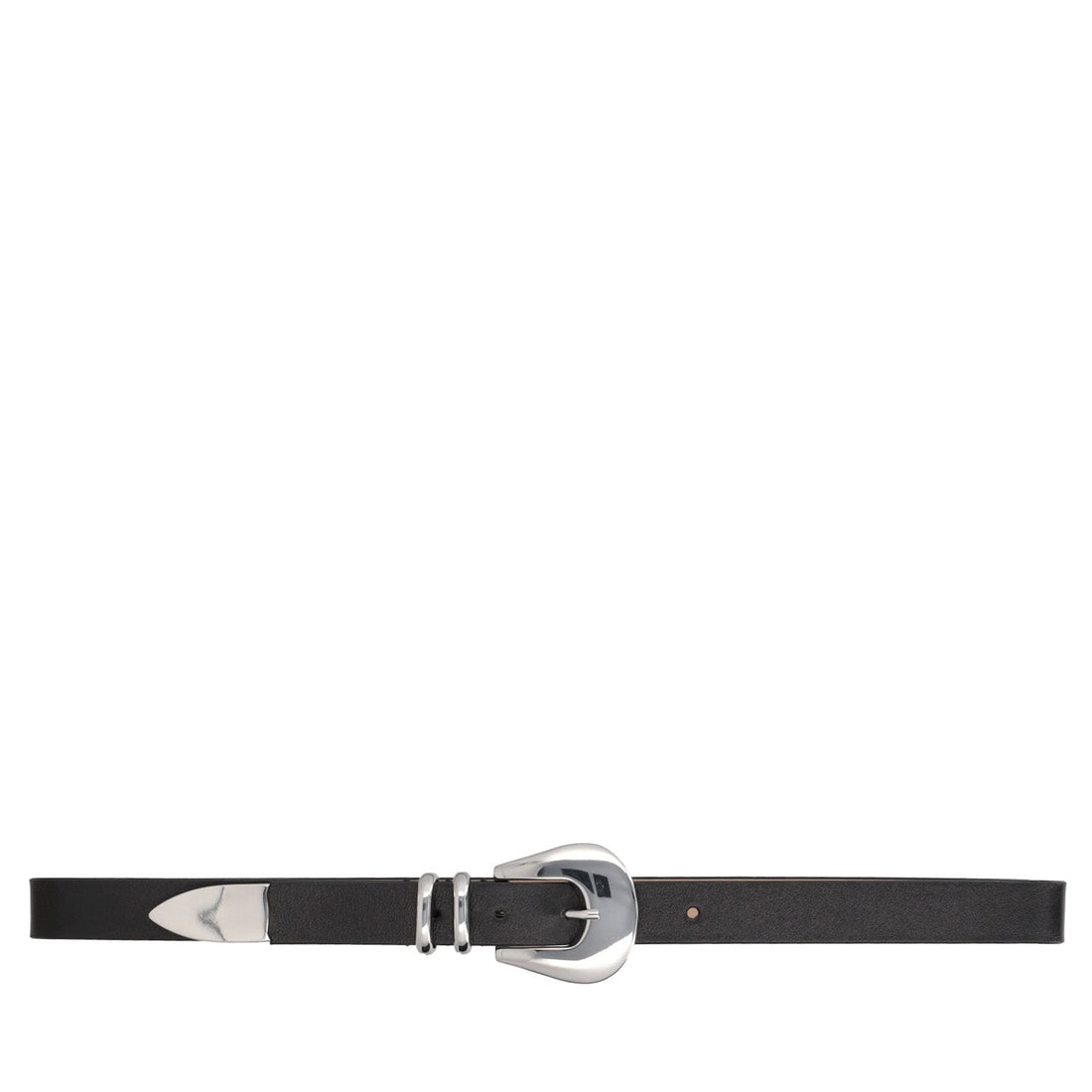 BLACK LEATHER BELT