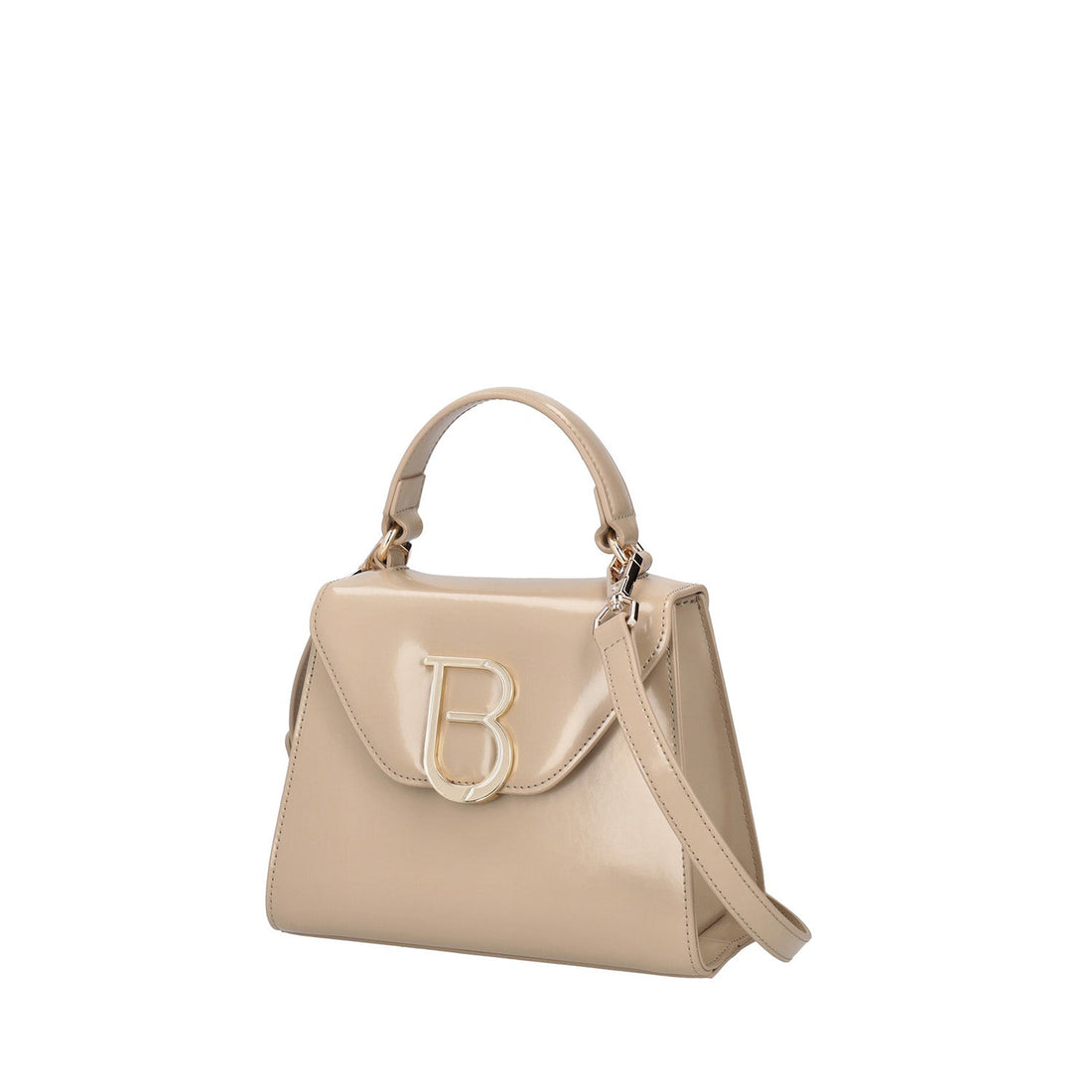 BEIGE NEW YORK MINI LEATHER BAG