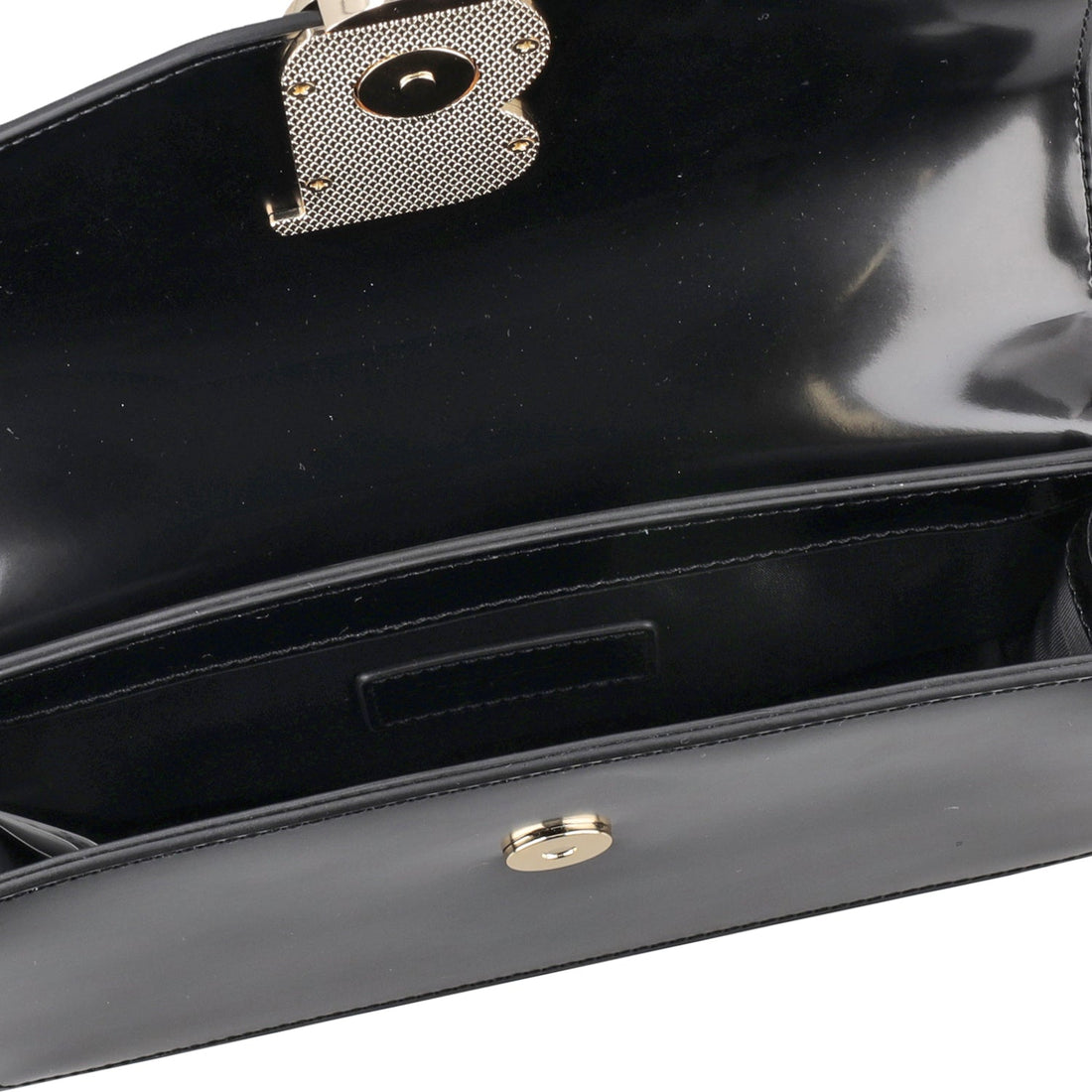 BLACK NEW YORK CLUTCH WITH SHOULDER STRAP