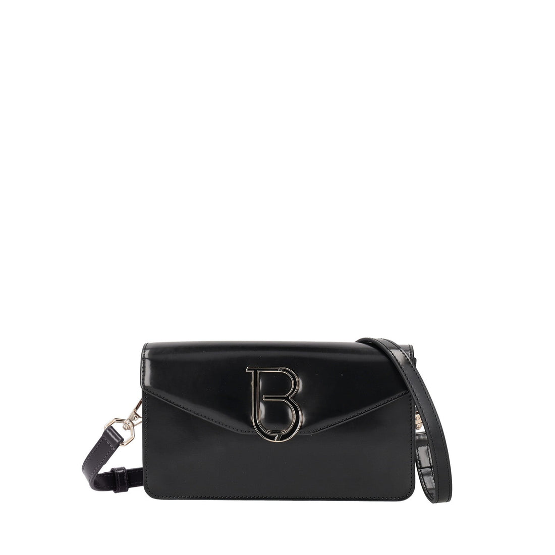 BLACK NEW YORK CLUTCH WITH SHOULDER STRAP