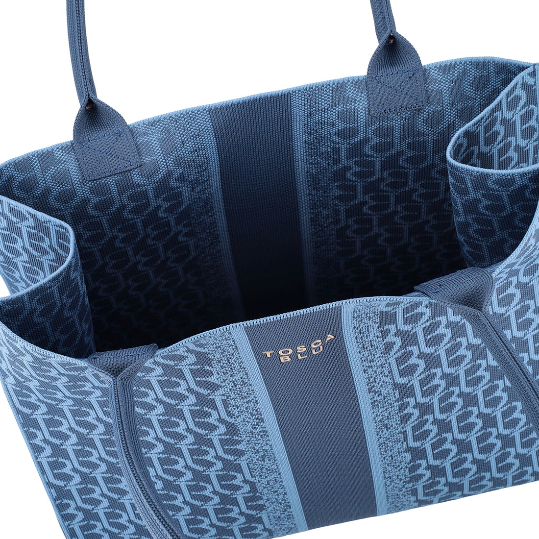 AVIATOR BLUE MONOGRAM SHOPPING BAG SAINT TROPEZ