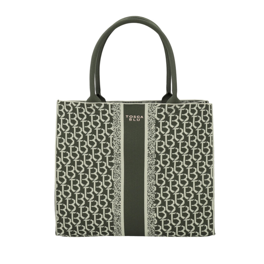 GREEN MONOGRAM SHOPPING BAG SAINT TROPEZ