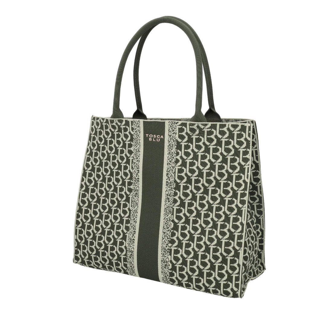 GREEN MONOGRAM SHOPPING BAG SAINT TROPEZ