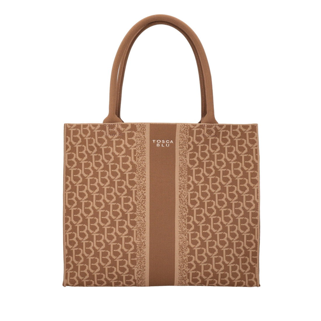 BROWN MONOGRAM SHOPPING BAG SAINT TROPEZ