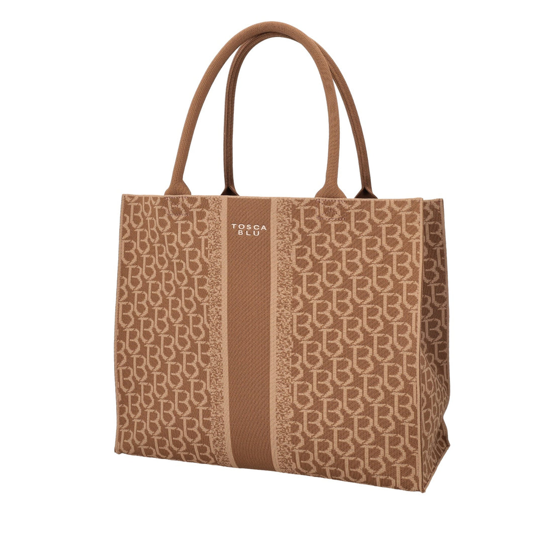 BROWN MONOGRAM SHOPPING BAG SAINT TROPEZ