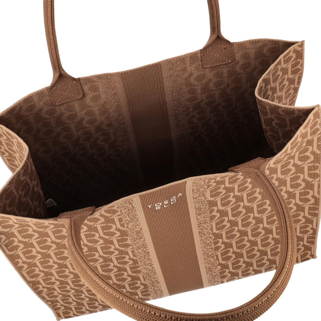 BROWN MONOGRAM SHOPPING BAG SAINT TROPEZ