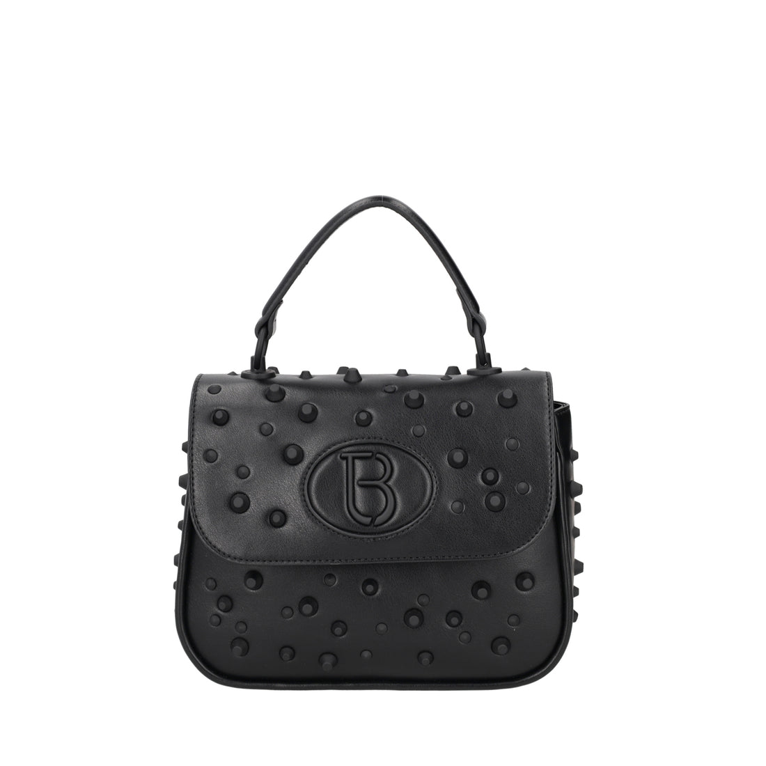 BLACK JASMINE HANDBAG WITH STUDS