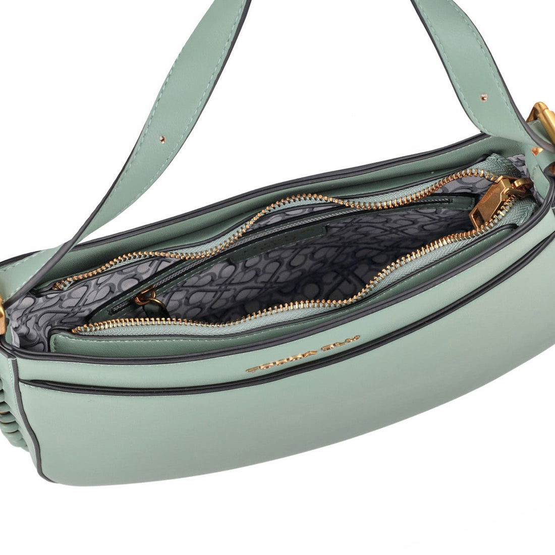 LIGHT GREEN KATE HOBO BAG WITH CHAIN