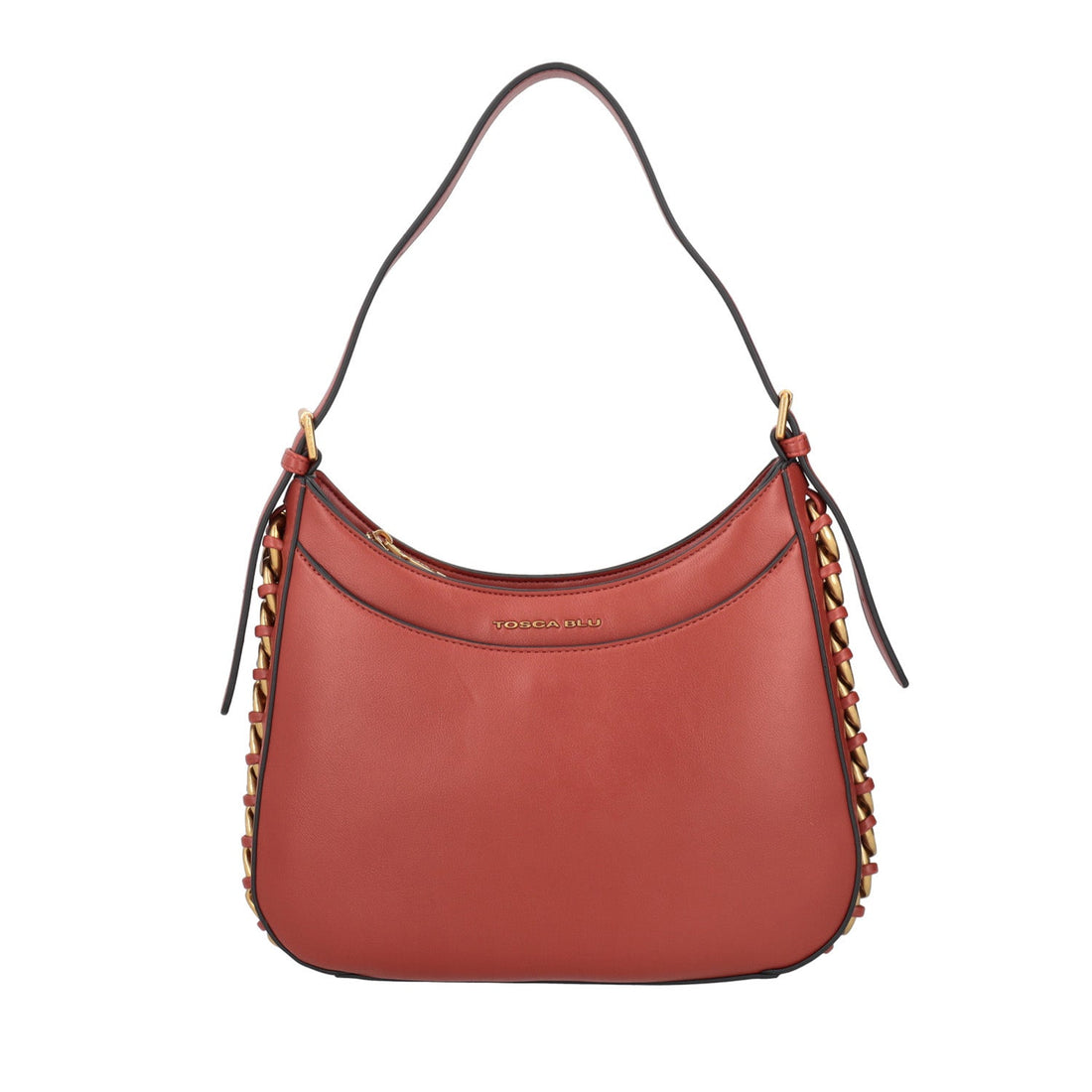 TAN KATE HOBO BAG WITH CHAIN