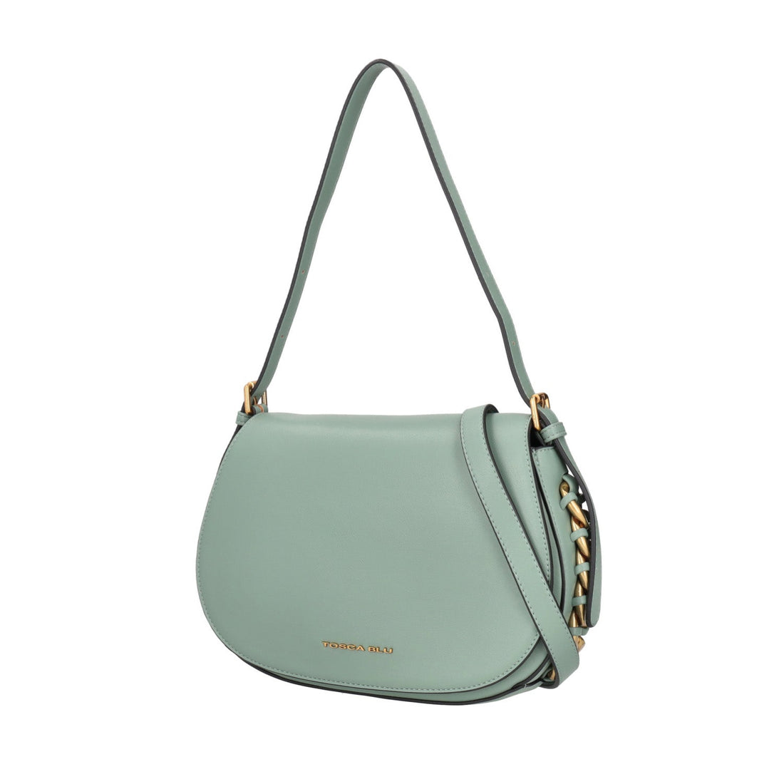 LIGHT GREEN KATE CROSSBODY BAG WITH FLAP