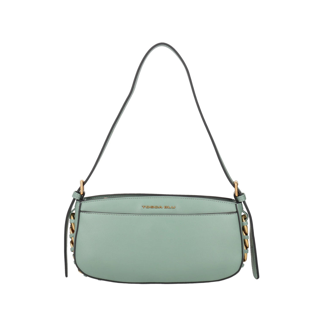 LIGHT GREEN KATE CROSSBODY BAG WITH CHAIN