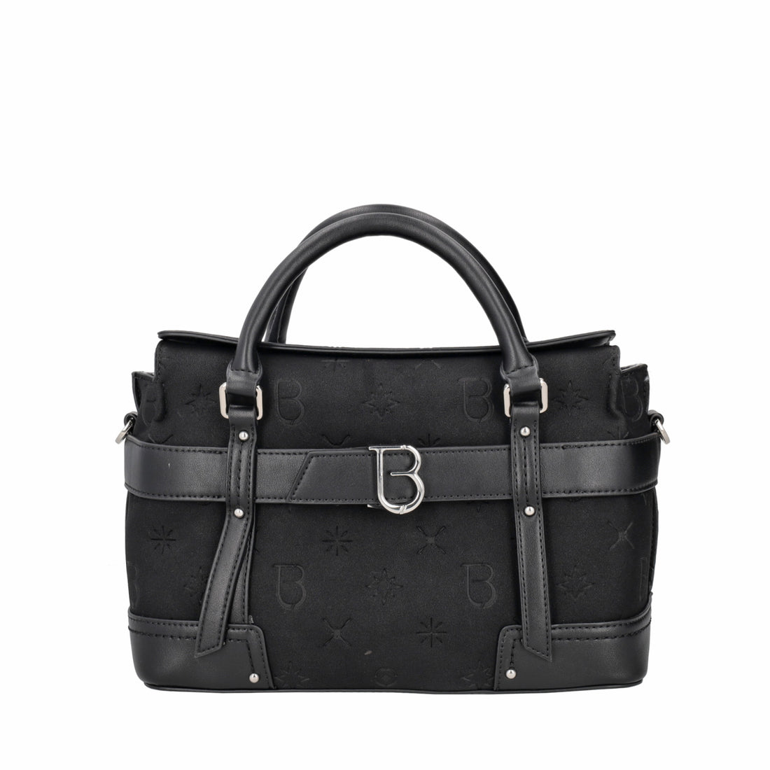 BLACK IRINA BAG WITH RIBBON SHOULDER STRAP