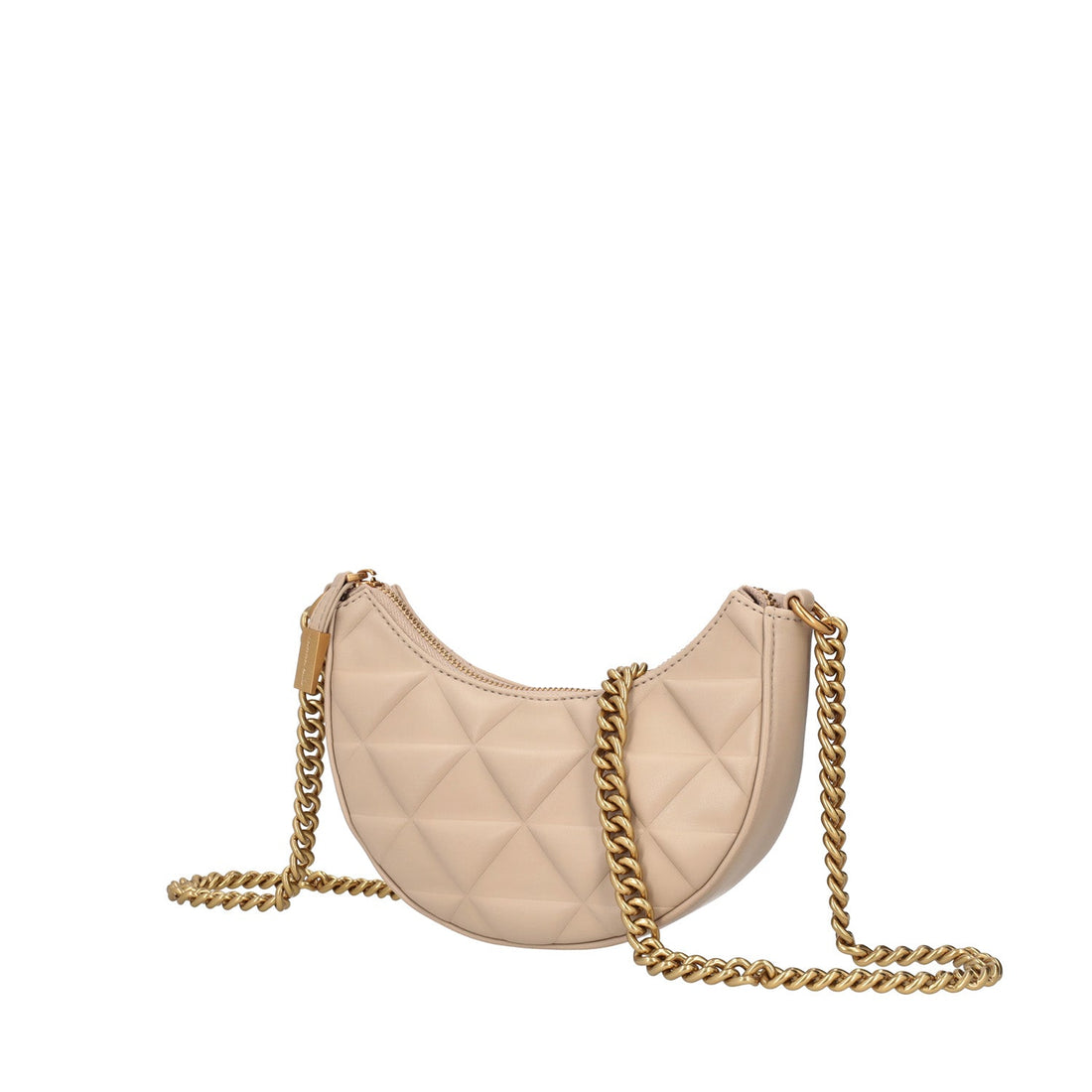 NATURAL ADELE HALF MOON CROSSBODY BAG