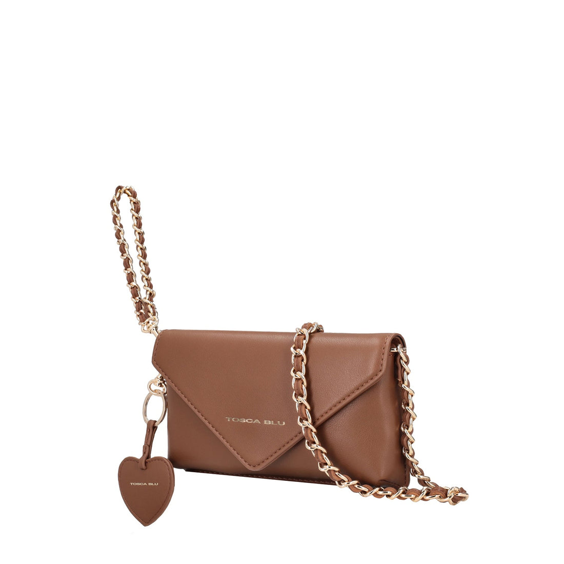 BROWN ALEXANDRA CROSSBODY BAG WITH CHARMS