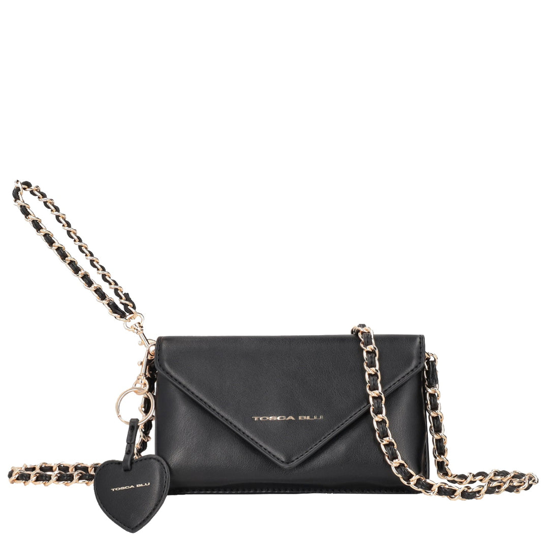 BLACK ALEXANDRA CROSSBODY BAG WITH CHARMS