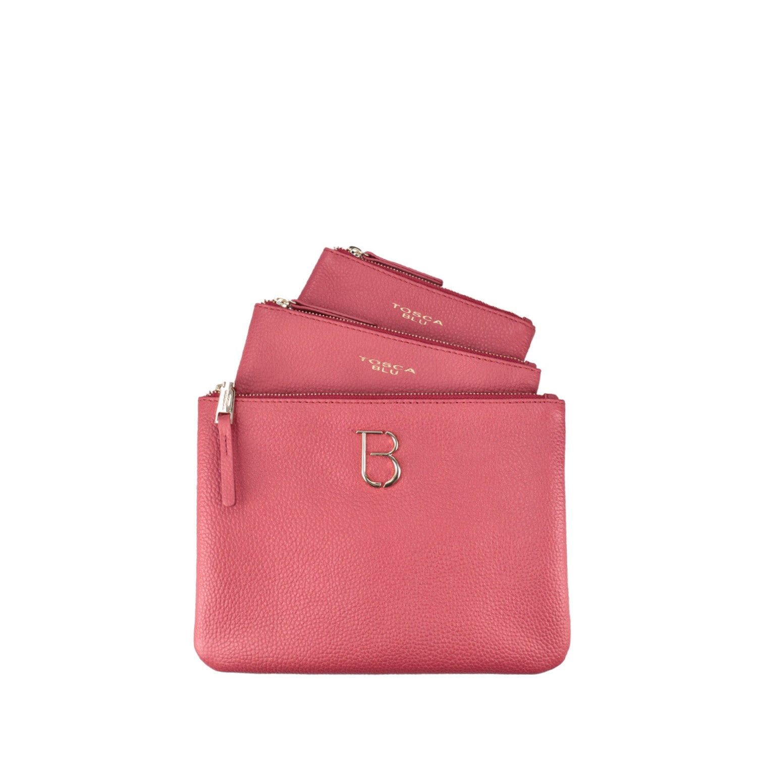 Tris Pochette moony bags colore corallo