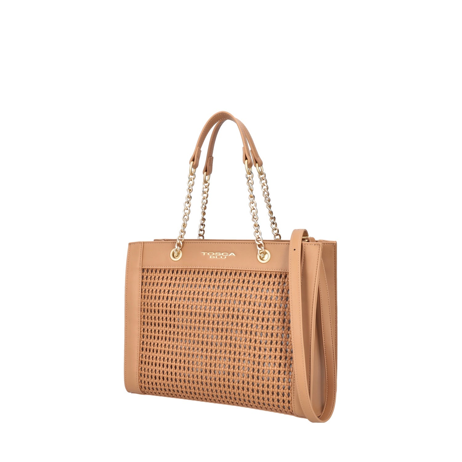 TAN FAVIGNANA MEDIUM WOVEN SHOPPING BAG