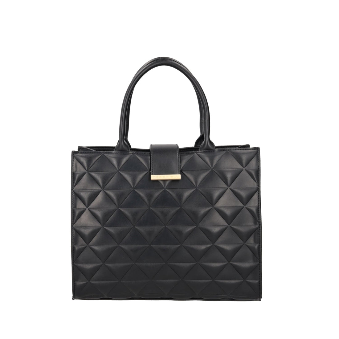 BLACK ADELE SHOPPING BAG WITH SHOULDER STRAP