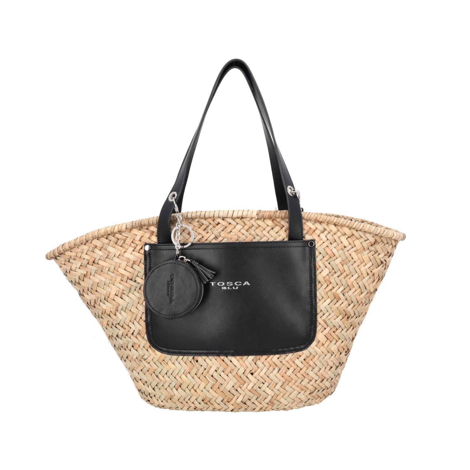 BLACK TROPEA WOVEN BASKET