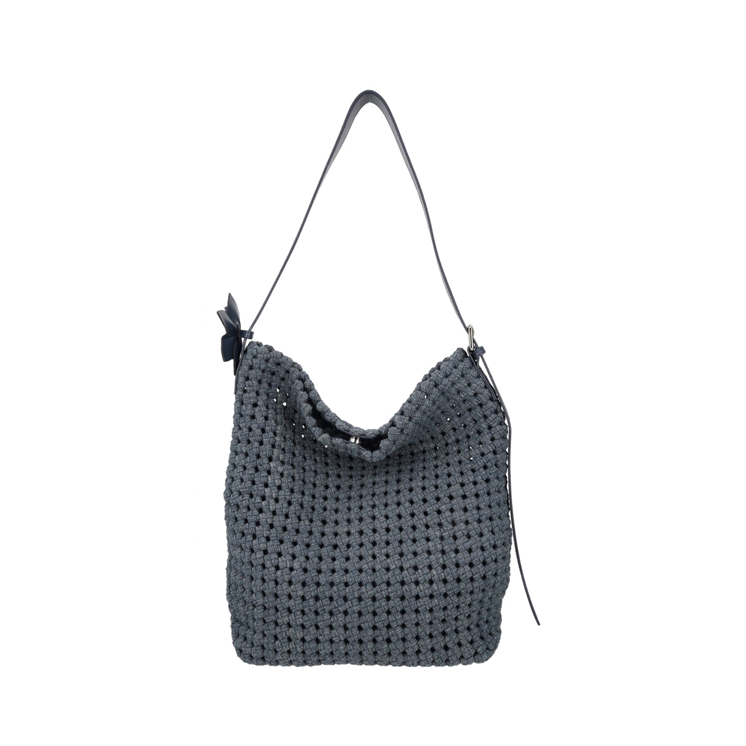 BLUE JEANS WOVEN BAG WITH INTERNAL POUCH