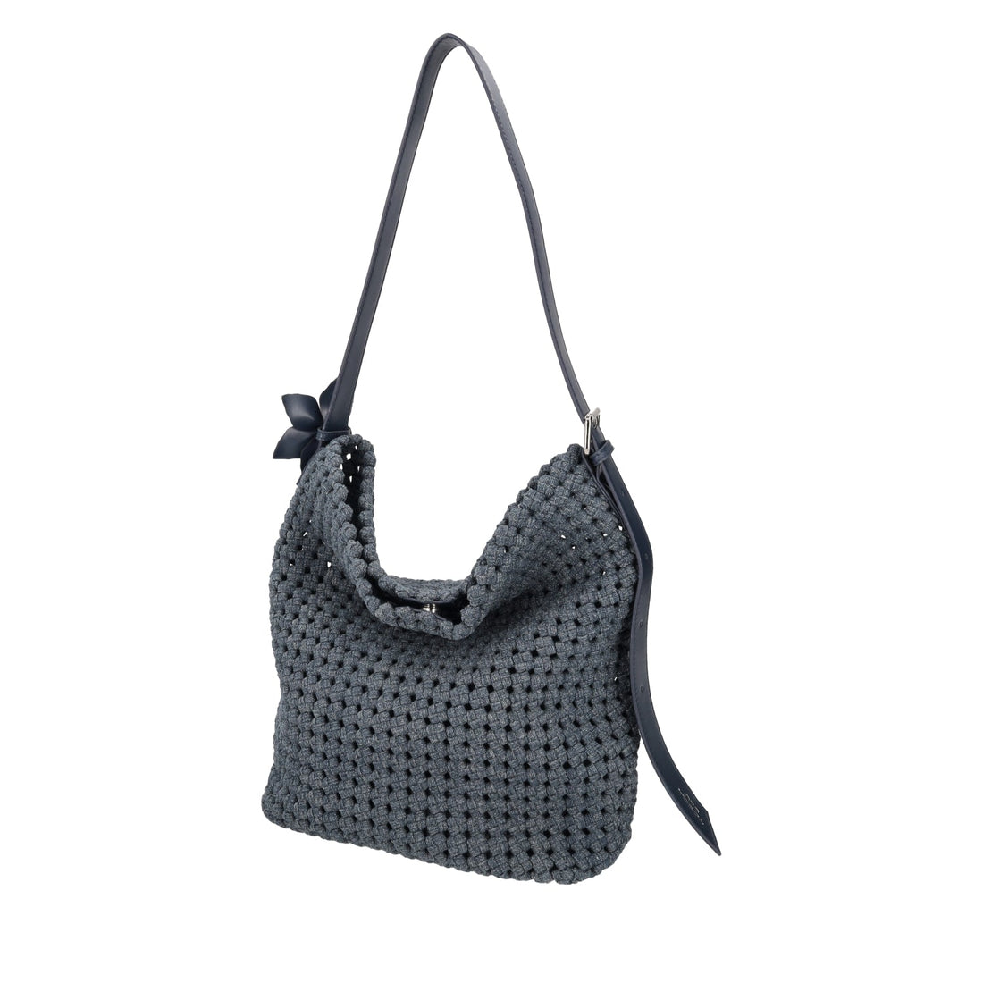 BLUE JEANS WOVEN BAG WITH INTERNAL POUCH