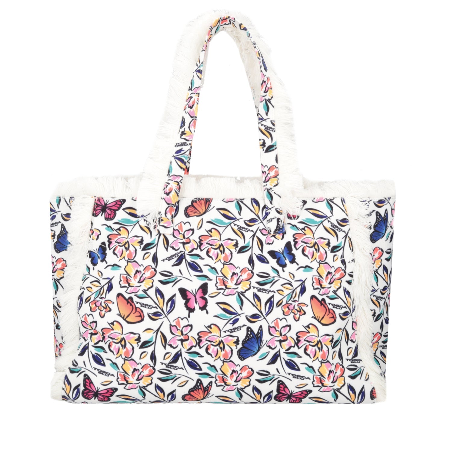 Borsa mare Maratea con frange colore multicolor