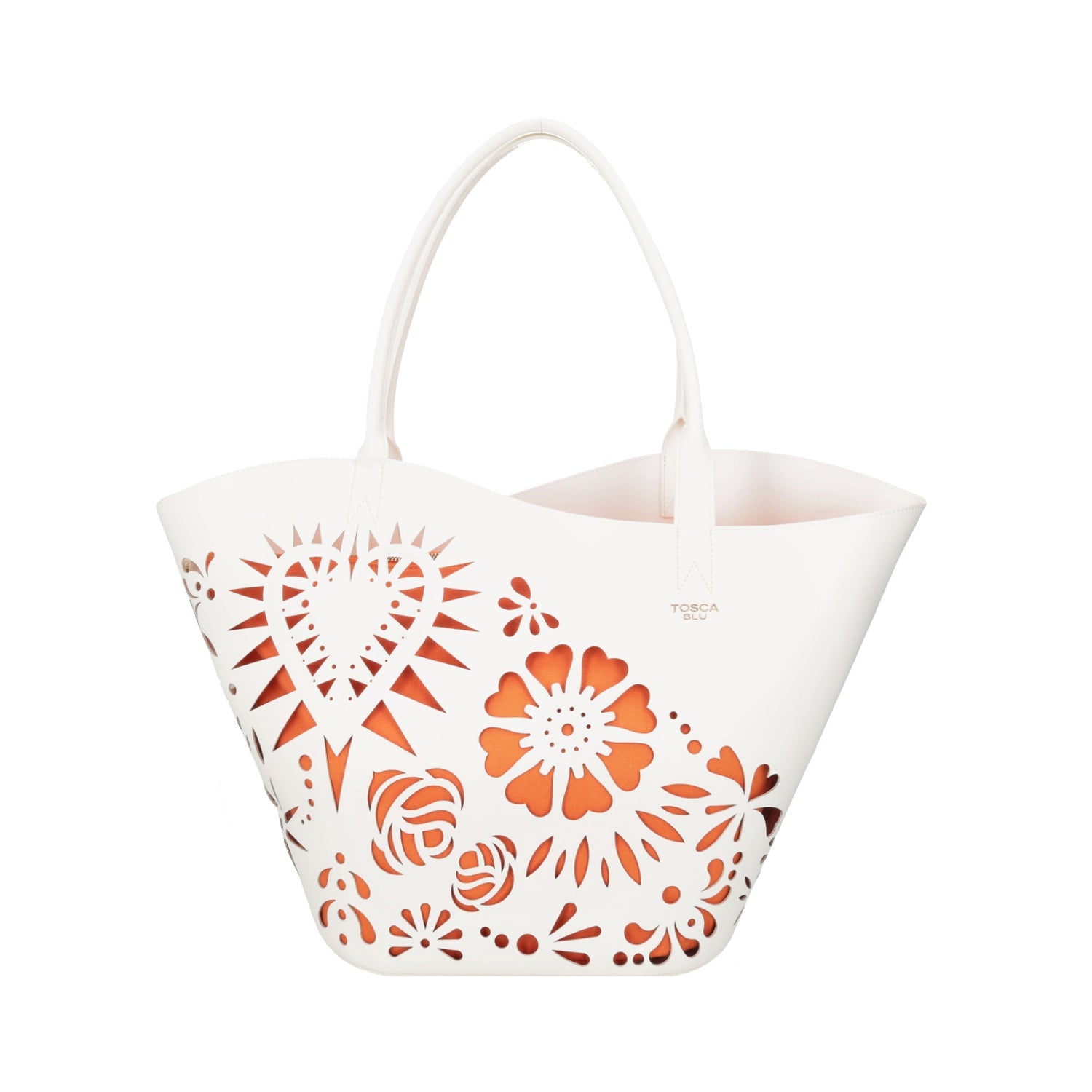 Shopping bag laserata Ischia colore bianco