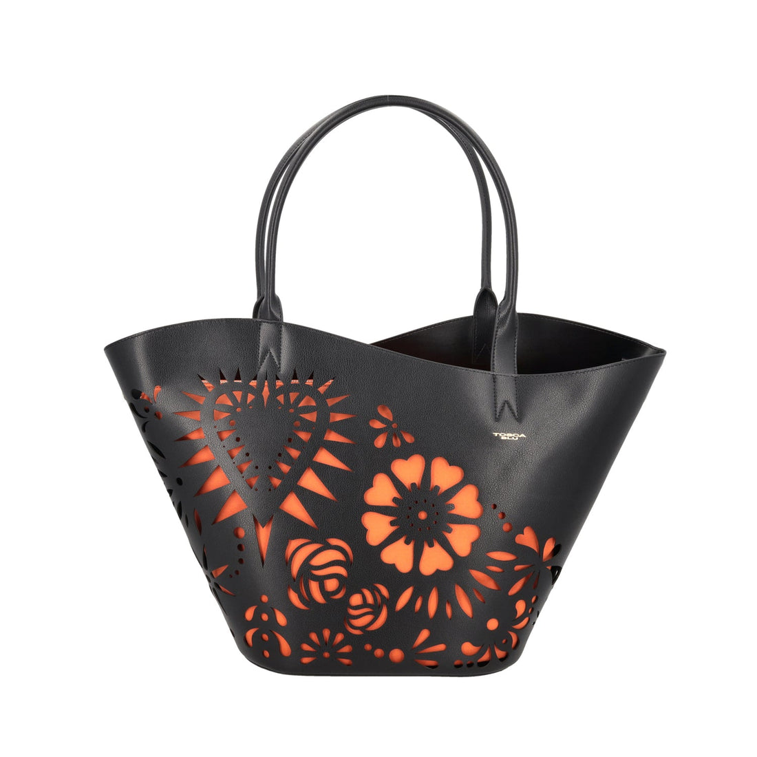 Shopping bag laserata Ischia colore nero