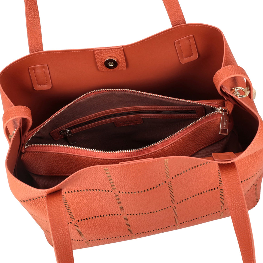 TAN CAORLE SHOPPING BAG WITH SHOULDER STRAP