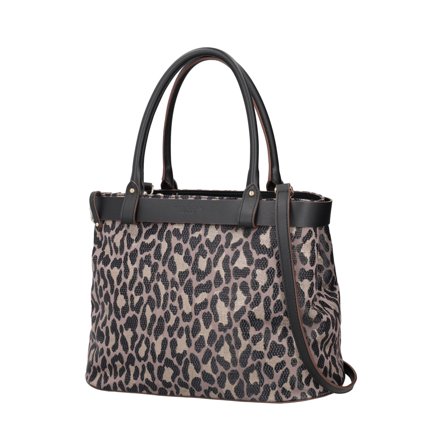 ToscaBlu shopping bag grande con stampa penelope colore nero ts2548b68 c99_2