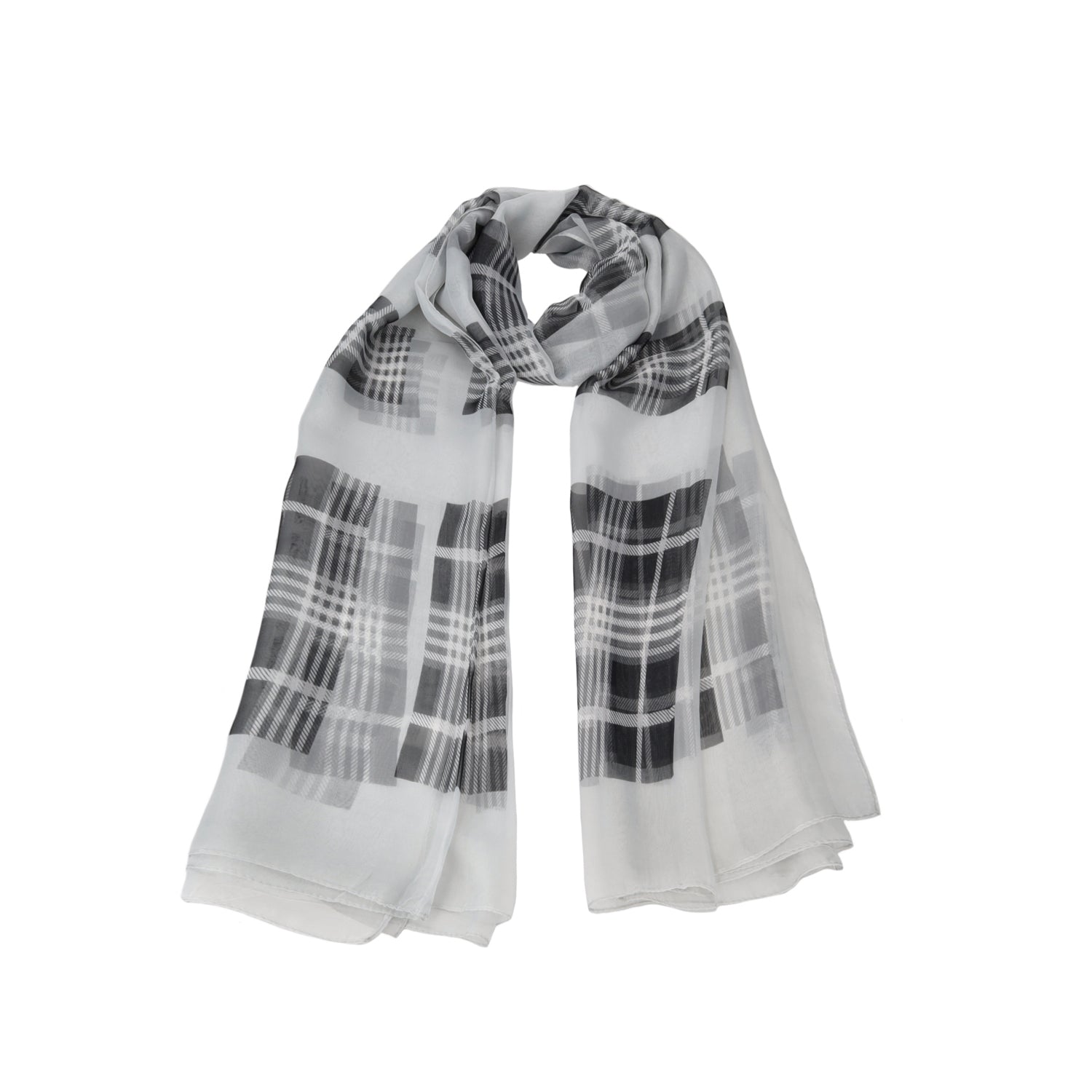 LIGHT GREY AMARENA SCARF