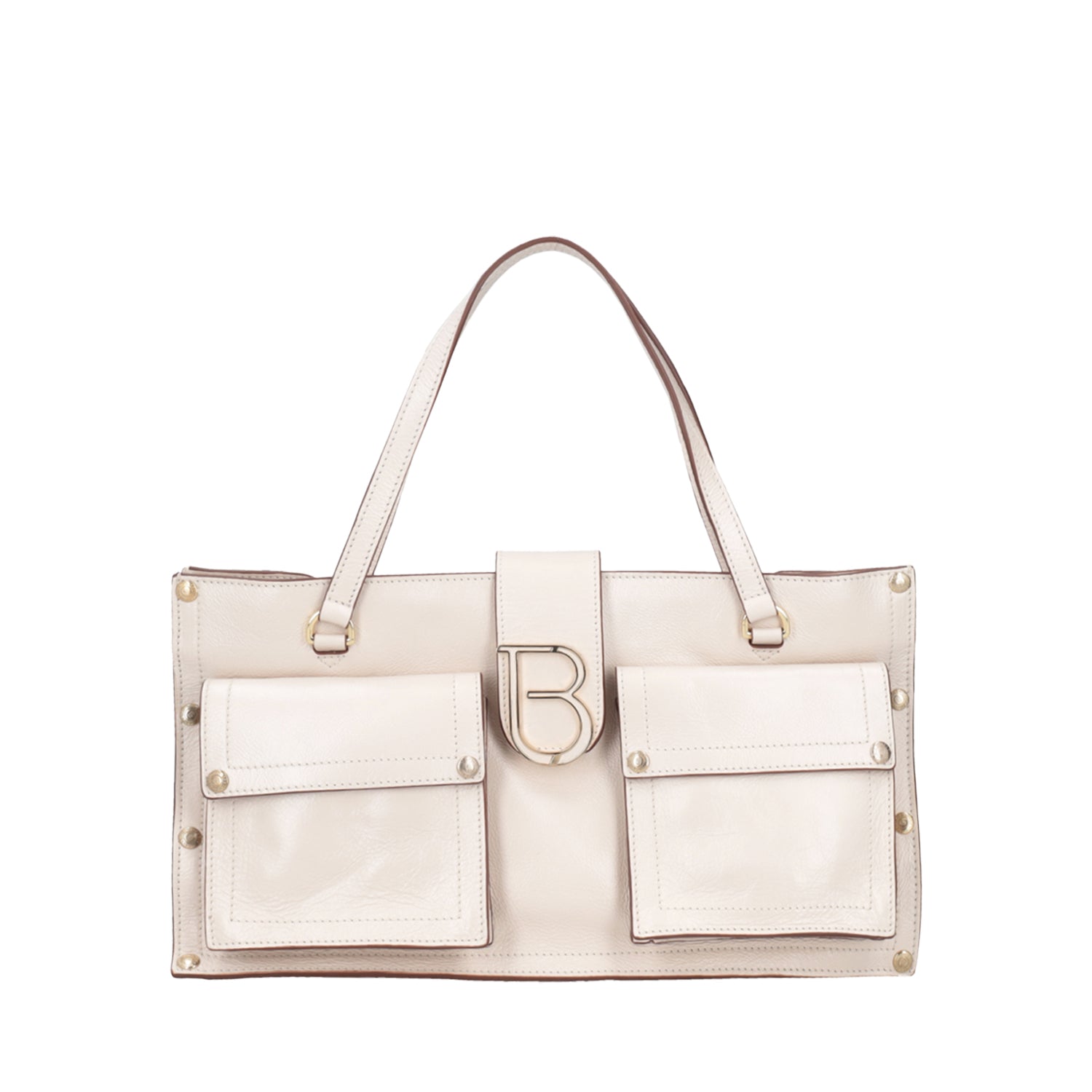 ToscaBlu shopping bag con tasche elodie colore avorio ts2579b75 c08_1