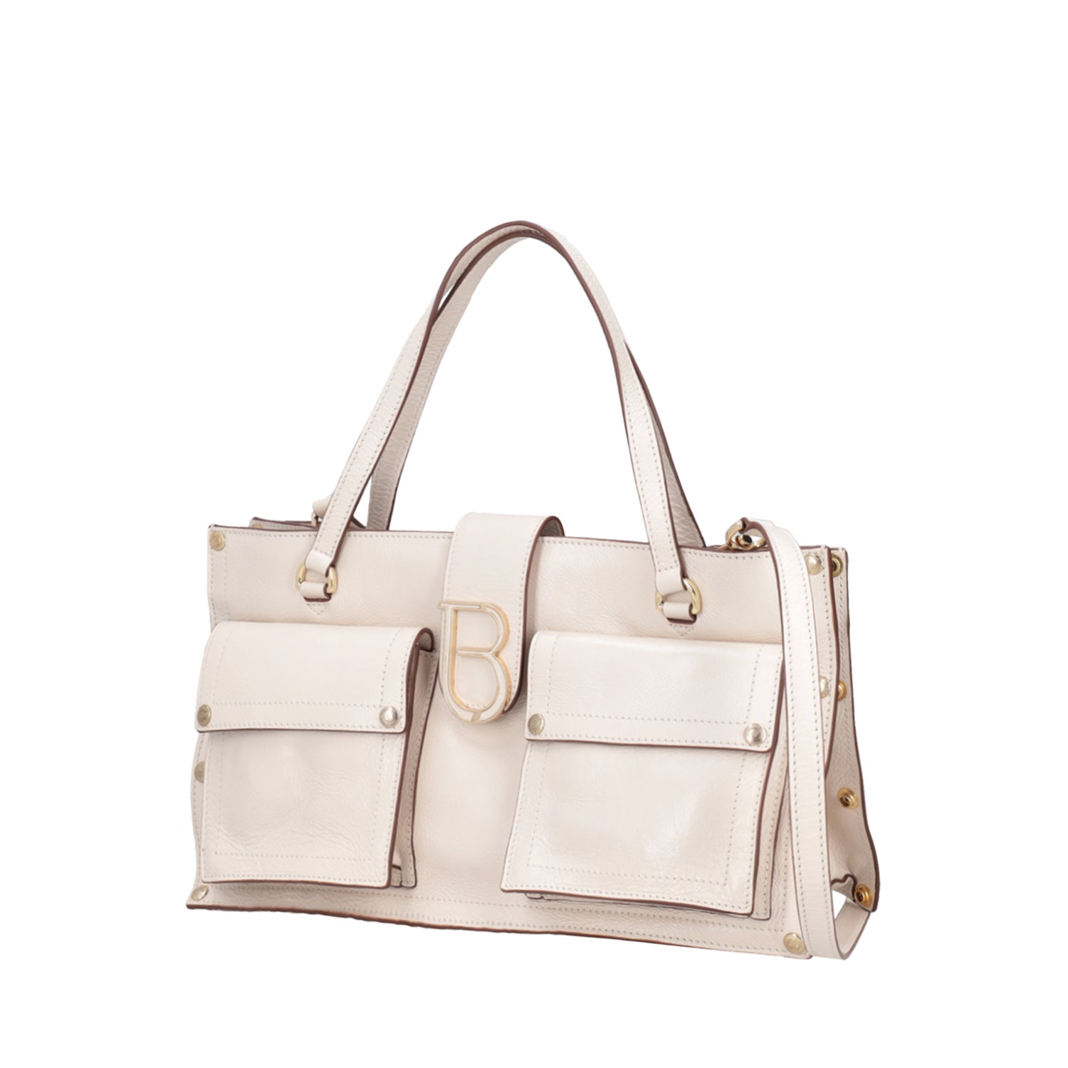 ToscaBlu shopping bag con tasche elodie colore avorio ts2579b75 c08_2